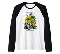 The Village of St James TV lamantino Alligator Design Maglia con Maniche Raglan