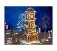 The Village Square Clock Tower Set con Alimentatore 4.5V Cod. 56673