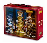 The Village Square Clock Tower Set con Alimentatore 4.5V Cod. 56673