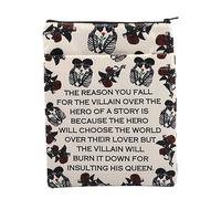 The Villain Skeleton Theme Dark Romance Book Sleeve Reader Gift Skeleton Lovers Gift Bookish Gift (Villain Skeleton-b)