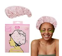 The Vintage Cosmetic Company Turbante per capelli a doppio strato, in microfibra, per donne, assorbe l'umidità e riduce i tempi di asciugatura