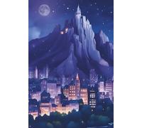 The Violet Citadel: A 6 x 9 Lined Hardcover Journal with a Mystical Castle City Cover - 250 College Ruled Pages for Journaling, Writing & Fantasy Lovers