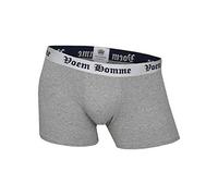 The Voem - Slip boxer da uomo, anca alta, in cotone, imbottiti, modellano i glutei Gray Medium