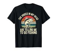 The Voices in My Head Say It's Time to Go Fishing Maglietta