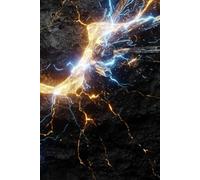 The Volcanic Mind: Obsidian & Molten Gold Executive Journal: Hyper-Realistic Luxury Wide Format Notebook , 110 pages, 6"x9"