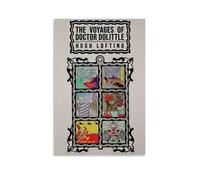 The Voyages of Doctor DolittleThe Original 1922 Edition with Actual Poster decorativo su tela, per soggiorno, camera da letto, pittura da parete, decorazione moderna per camera familiare