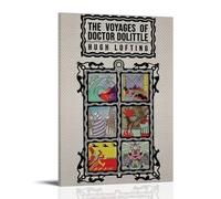 The Voyages of Doctor DolittleThe Original 1922 Edition with Actual Poster decorativo su tela, per soggiorno, camera da letto, pittura da parete, decorazione moderna per camera familiare