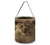 The Waiting Cub - Cestino per caramelle con stampa di Halloween o dolcetto o scherzetto, secchiello regalo per feste di Halloween o forniture quotidiane, stile, taglia unica