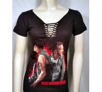 THE WALKING DEAD Got Your Back Daryl Rick Intrecciato Juniors Ragazze Maglietta