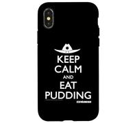 The Walking Dead Keep Calm Eat Pudding Custodia per iPhone X/XS