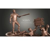 The Walking Dead Negan, Figurina Stampa 3D Resina Dimensione 18Cm (Non Dipinta)