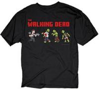 The Walking Dead Pixel Daryl E Zombie Camminatori Arco TWD AMC Maglietta S-3XL