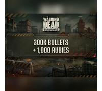 The Walking Dead: Survivors - 300K Bullets + 1,000 Rubies Direct Top-Up - GLOBAL