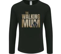 The Walking Mum Divertente Festa Della Mamma Mummy Uomo Manica Lunga T-Shirt