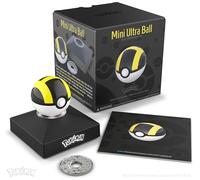 The Wand Company Mini Ultra Ball Authentic Replica - Realistic, Electronic, Die-Cast Poké Ball with Display Stand Light Features - Officially Licensed by Pokémon