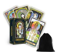 The Wandering Star Tarot Card Deck E Guidebook Cat Pierce Compass Con Borsa