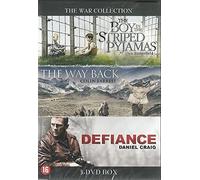 The war collection The Boy in striped pyjamas/The Way Back/Defiance (DVD)