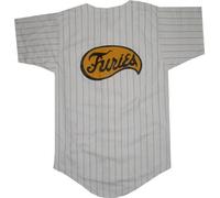 The Warriors Furies - T-shirt da baseball, a righe, Bianco (bianco), M