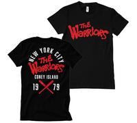 The Warriors Licenza Ufficiale Coney Island Uomo Maglietta (Nero), Small