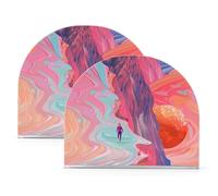 The Way Of Life - Simpatico portatovaglioli in acrilico per cocktail in fattoria, autoportante, decorazione per la casa per tavolo, cucina, confezione da 2