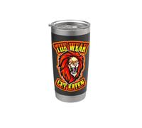 The Weak Get Eaten Lions Roar Uomini Donne Bambini Ragazzo Ragazza Divertente Bicchiere termico in acciaio inox doppia parete