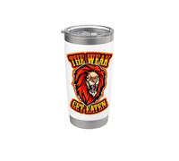 The Weak Get Eaten Lions Roar Uomini Donne Bambini Ragazzo Ragazza Divertente Bicchiere termico in acciaio inox doppia parete
