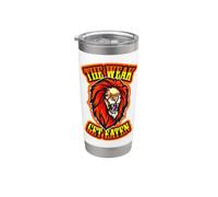 The Weak Get Eaten Lions Roar Uomini Donne Bambini Ragazzo Ragazza Divertente Bicchiere termico in acciaio inox doppia parete