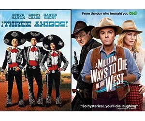 The Western Comedy 2-Funny Pack - A Million Ways to Die in the West & Three Amigos Double Feature Movie Bundle