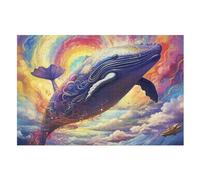 The Whale Puzzle Games for Adults E Bambini - for Creativity And Mindfulness - Challenging Jigsaw Puzzles 1000 Pezzi for Family （75×50cm）