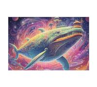 The Whale Puzzle Games for Adults E Bambini - for Creativity And Mindfulness - Challenging Jigsaw Puzzles 1000 Pezzi for Family （75×50cm）