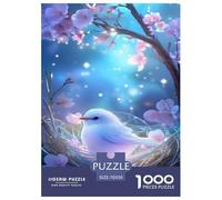 The White Bird Puzzle Impossible 1000 Pezzi Animal Decorazione Per La Casa. Giochi Rilassamento E Intelligence Per Adulti E Ragazzi Da 14 Anni 70x50cm/1000pcs