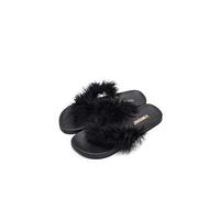 The White Brand Feather, Infradito Donna, Nero (Black Black), 39 EU