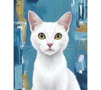 The White Cat Notebook: Lined Journal for Cat Lovers, Cat Mums, Cat Dads, and Cat Ladies