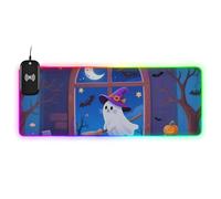 The White Ghost of Halloween Wirel Charging Glowing Anime Mouse pad Modern gameing 89,9 x 39,9 cm Computer Mouse mat