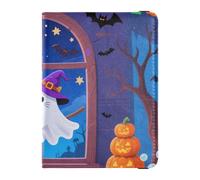 The White Of Halloween Porta passaporto in pelle portafoglio per viaggio Vaccino Card Holder Cover Combo Documenti Organizer Holder Accessori per le donne Leggero