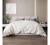 The White Stone Coperta in Fibra di Carbonio | Coperta Morbida per Divano | Coperta Antistress Double Face | Coperta Vellutata per Letto Matrimoniale 215 x 240 cm