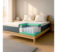 The White Stone Materasso in Memory Foam e Molle Insacchettate | Altezza 25