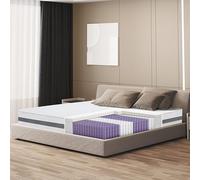 The White Stone Materasso Molle Insacchettate e Memory | Altezza 20 cm | Medio Rigido, Automodellante, Ortopedico | Rivestimento Anallergico e Traspirante (Evolution 20 cm, 80 x 195)