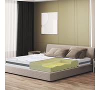 The White Stone Materasso Singolo a Media Rigidita' | Altezza 20 cm Reali | Tessuto Anallergico e Traspirante | Proprieta' Ortopediche e Automodellanti | Prodotto in Italia | 90 x 205