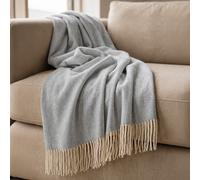 The White Stone Plaid Living 130x170 cm in Cotone Blend | Coperta Leggera