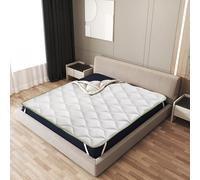 The White Stone Topper Rinfrescante Matrimoniale con Elastici | Correttore Materasso 170 x 190 con Tecnologia Cooler e Proprietà Ortopediche | Altezza 4 cm | Tessuto Traspirante e Antibatterico