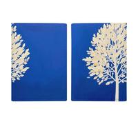 The White Tree - Custodia per passaporto da viaggio, con scomparti per carte di credito e carta d'imbarco, per documenti d'identità e documenti di famiglia (20 x 13 cm)