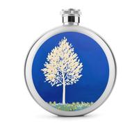 The White Tree, fiaschetta da whisky da viaggio, piccola fiaschetta portatile da viaggio, in acciaio inox, a prova di perdite, per feste di nozze, testimone dello sposo, regalo per damigella d'onore