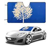 The White Tree - Parasole per parabrezza dell'auto, per mantenere fresco l'interno dell'auto, 129,5 x 71,1 cm, parasole pieghevole per finestrino anteriore, scudo termico per SUV, camion, blocca i