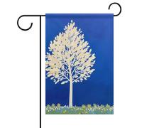 The White Tree Summer Garden Flag Double Face 30,5 x 45,7 cm bandiere da giardino primaverile sole bandiere da giardino stagionale benvenuto all'aperto bandiera decorazione