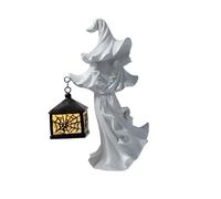 The White Witch Ndj365 - Statua decorativa con cornice in resina a forma di messaggero dell'inferno crea un'atmosfera fredda e fredda, perfetta per le stagioni. Ndj365 (bianco, 4 x 3 x 8,5 cm)