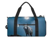 The White Wolf on The Rock, borsa da palestra per uomo e donna, impermeabile, grande borsone per allenamento da viaggio