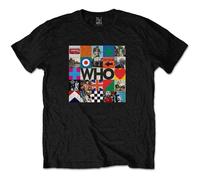 Who - the - T-Shirt # M Unisex Black # 5X5 Blocks