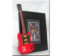 THE WHO - Cornice portafoto in miniatura per chitarra rossa Roger Daltrey