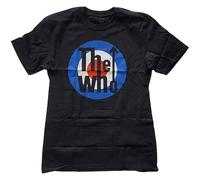 The Who T Shirt Classic MOD Target Band Logo Nuovo Ufficiale Uomo Nero Size S